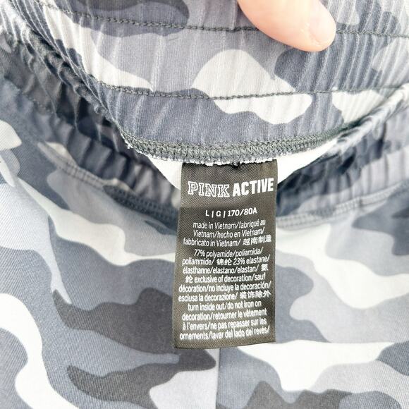 Victorias Secret VS Pink Womens Army Lounge Pull On Camo Jogger Pants Size L - Picture 5 of 6